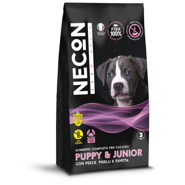 NECON ZERO GRAIN PUPPY FISH PEAS AND BROAD BEANS (3KG)
